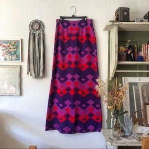 Geometric Maxi Skirt